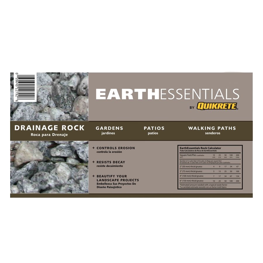 shop earthessentials by quikrete 0 5 cu ft drainage rock at lowes com