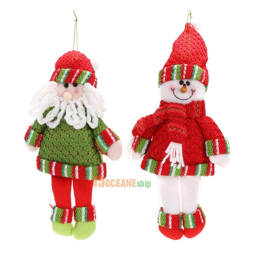 Decorative Santas 3 32 Christmas Santa Claus Snowman Xmas Tree Hanging ornaments