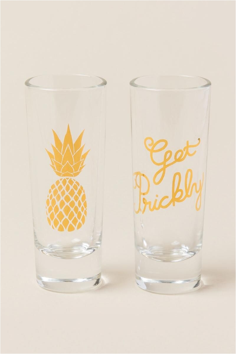 get prickly shot glass set