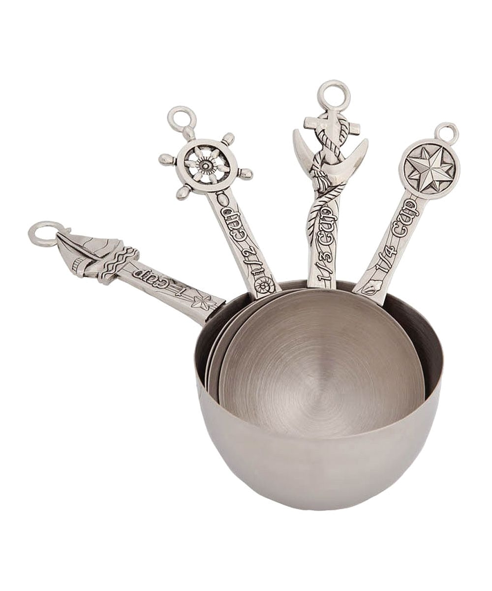 nautical metal measuring cup set