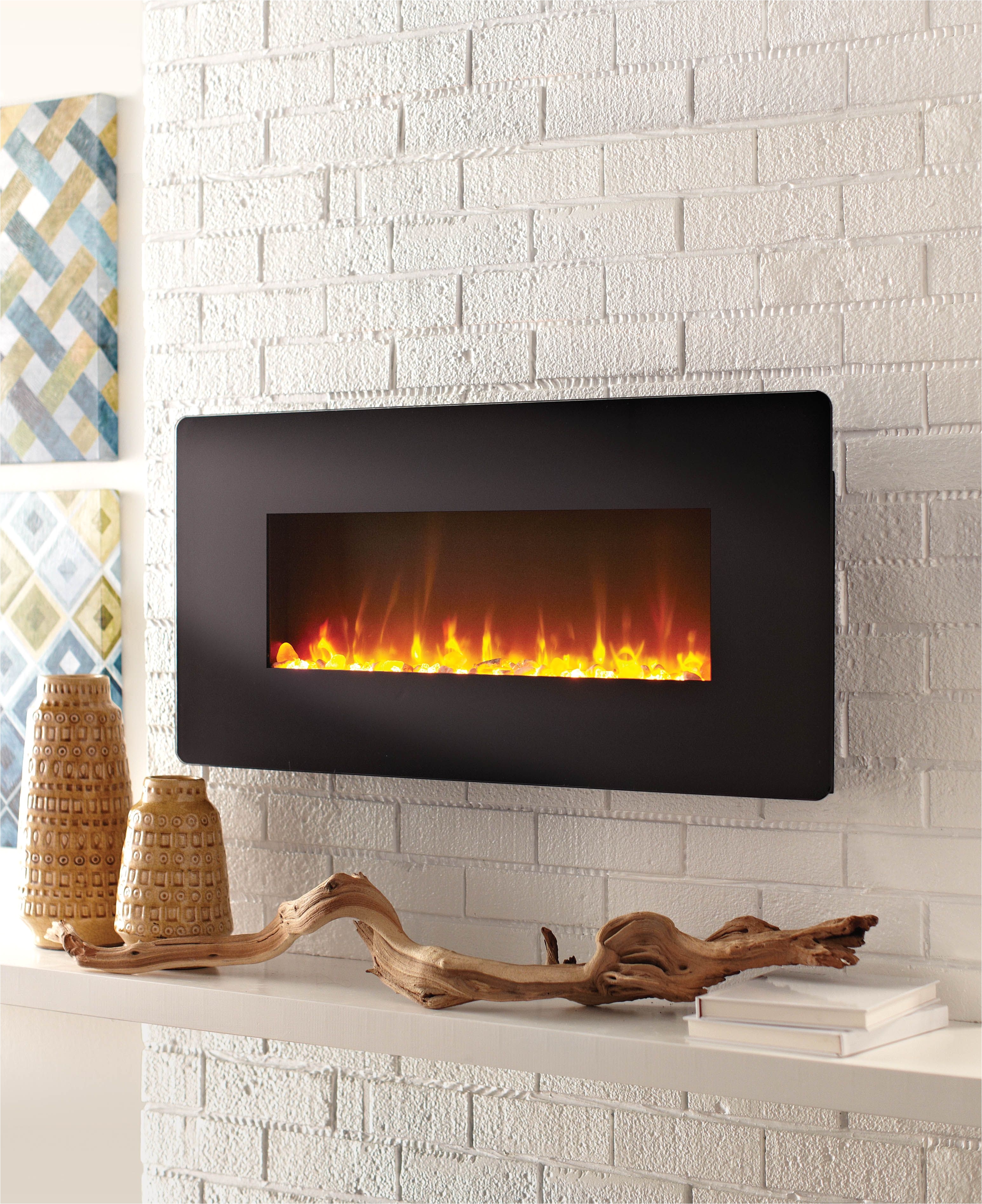 with touchscreen display and led backlight this home decorators collection fireplace available at the home depota will create a cozy ambience in a room