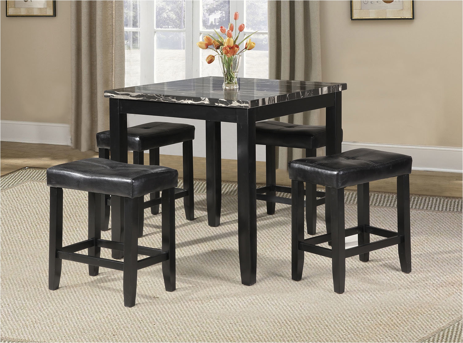 acme furniture blythe 5 piece counter height dining set reviews wayfair