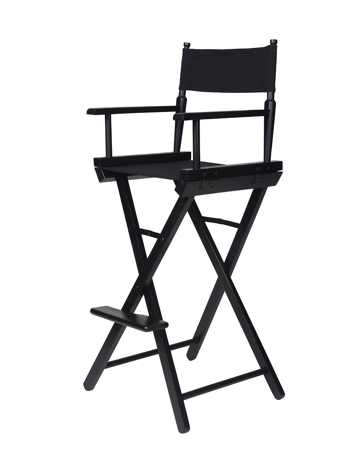 amazon com trademark innovations counter height wooden director s chair black