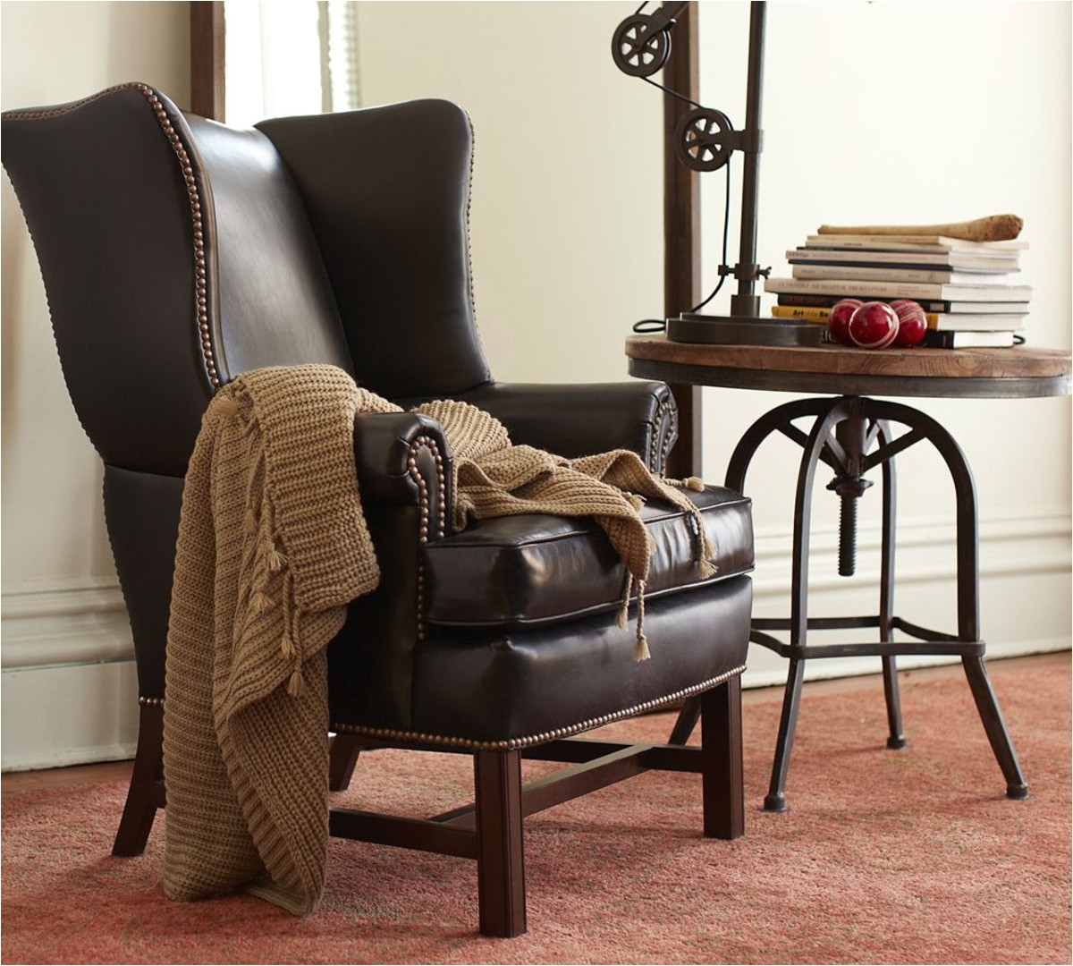 pottery barn wingback chair