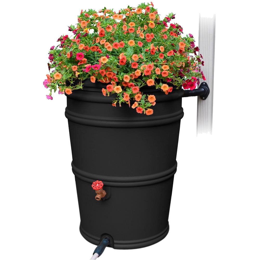 Diy Decorative Rain Barrels Rain Barrels Watering Irrigation the Home Depot