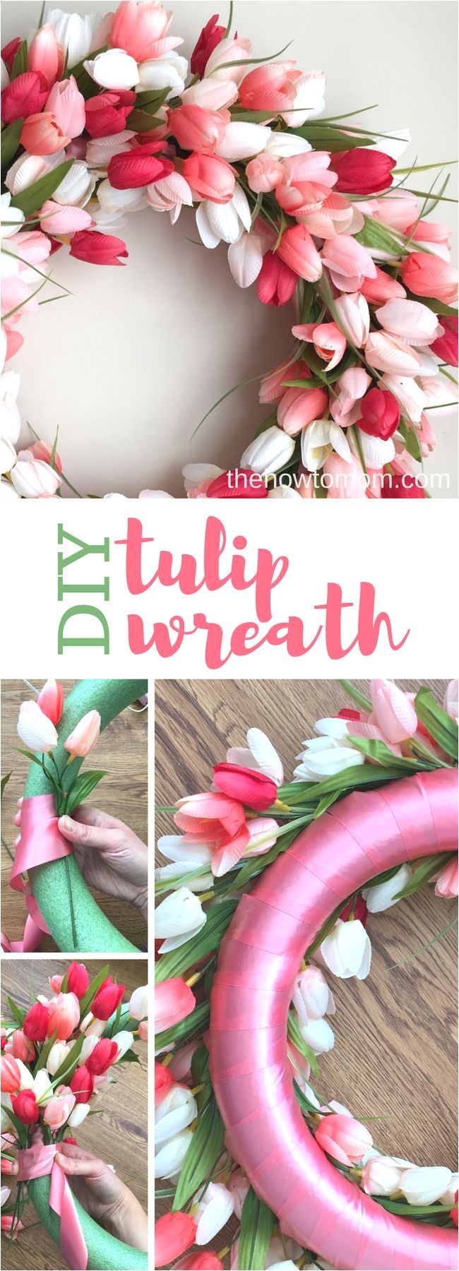 gorgeous diy tulip wreath spring wreath easter wreath easy diy