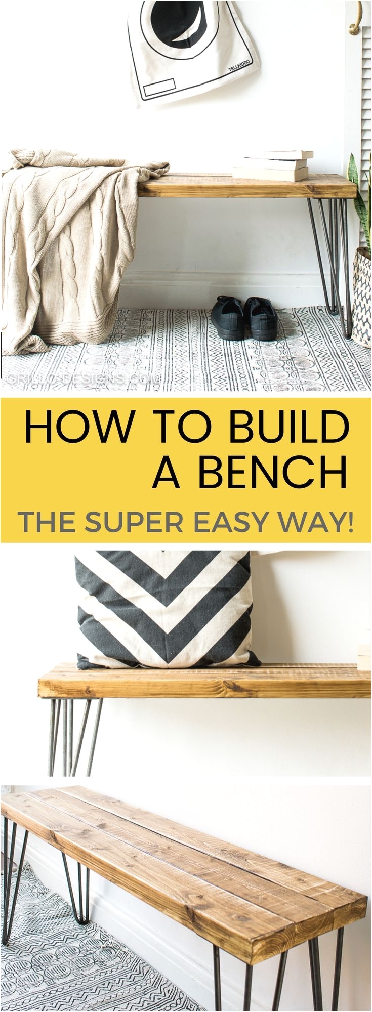 how to build a bench the super easy way diy furniture