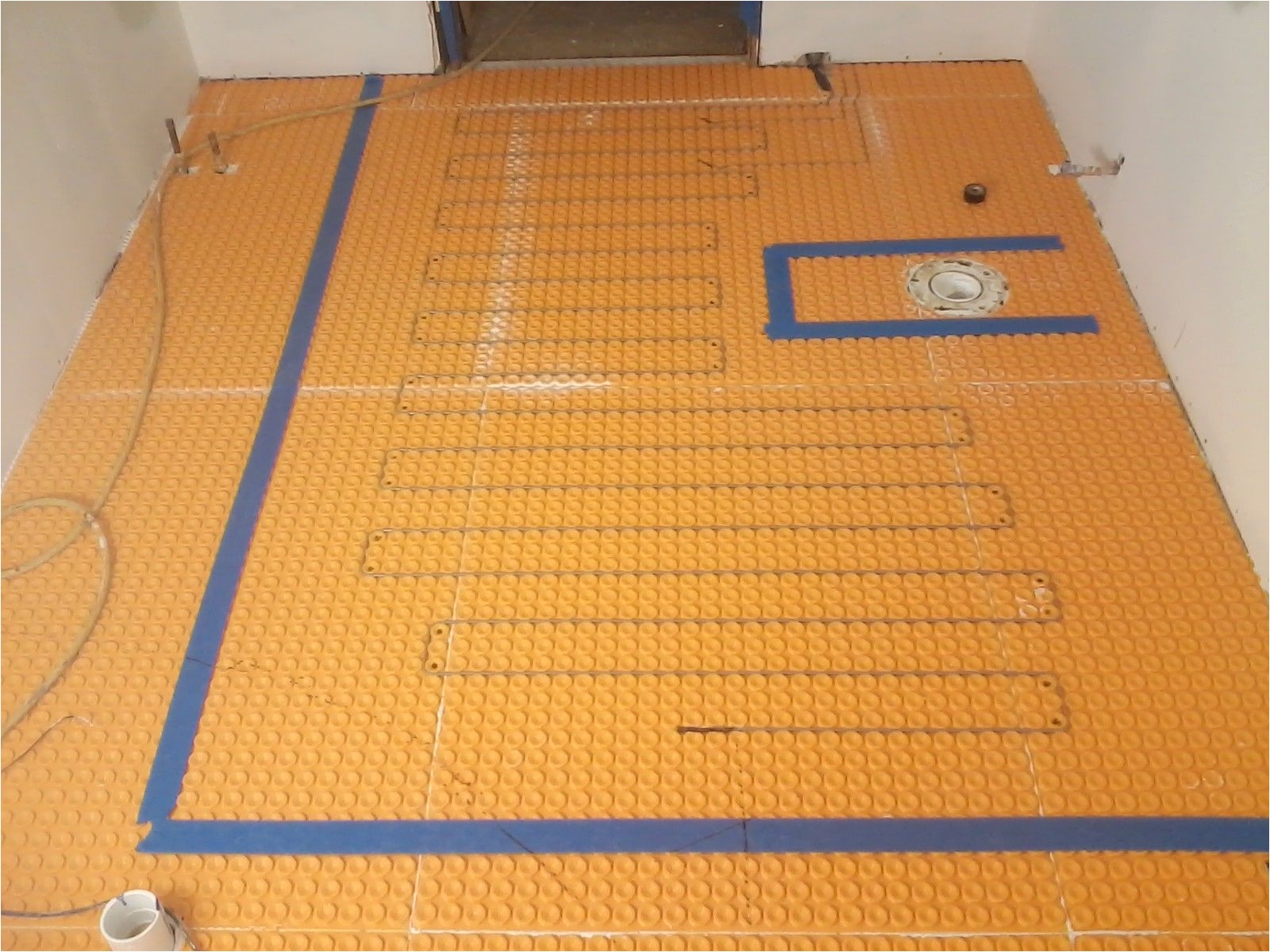 installed a schluter ditra heat floor system in this latest bathroom remodel www