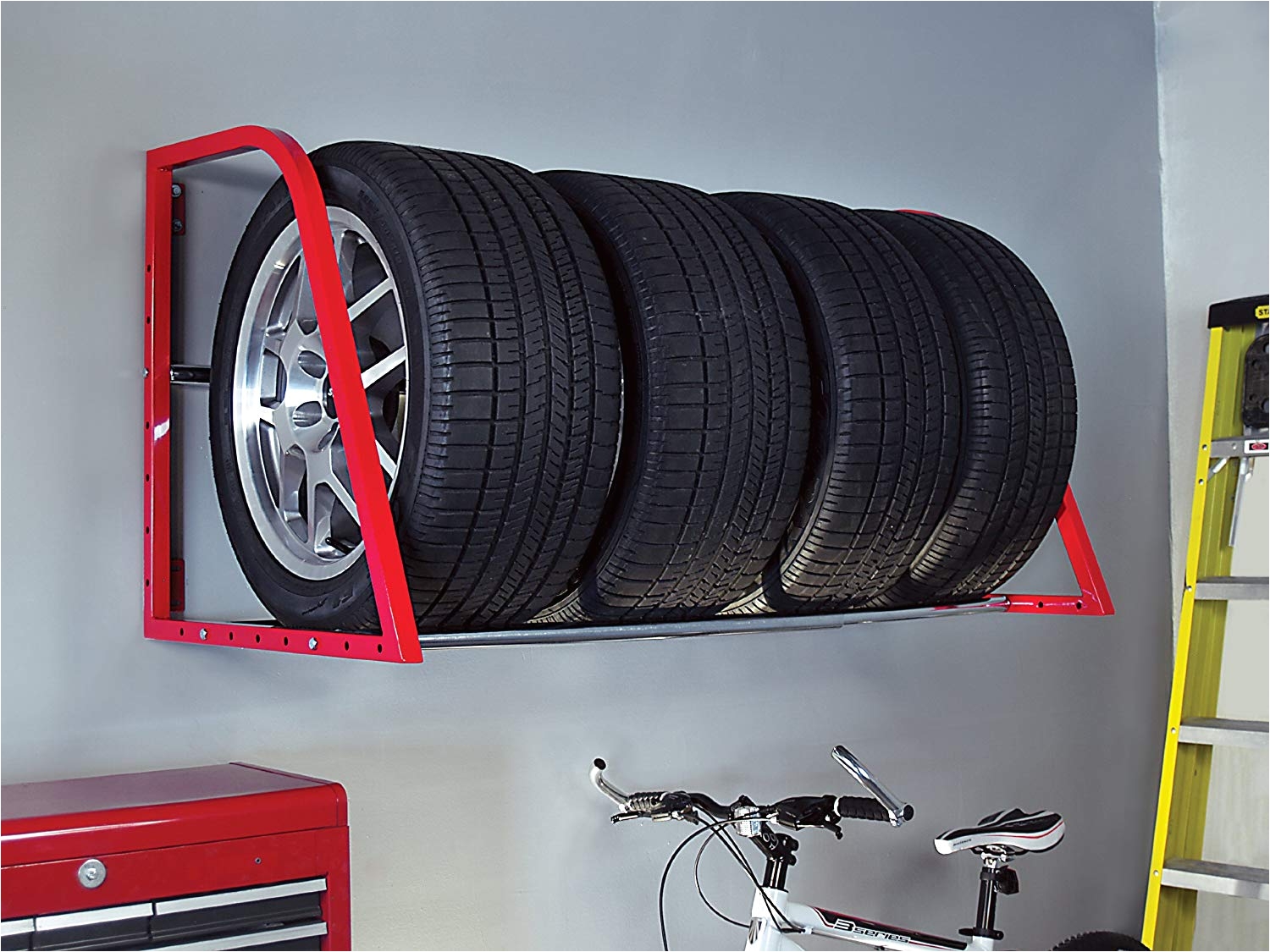 amazon com hyloft model 01012 tire loft multi tire storage system 48 inch wide by 36 inch deep home improvement