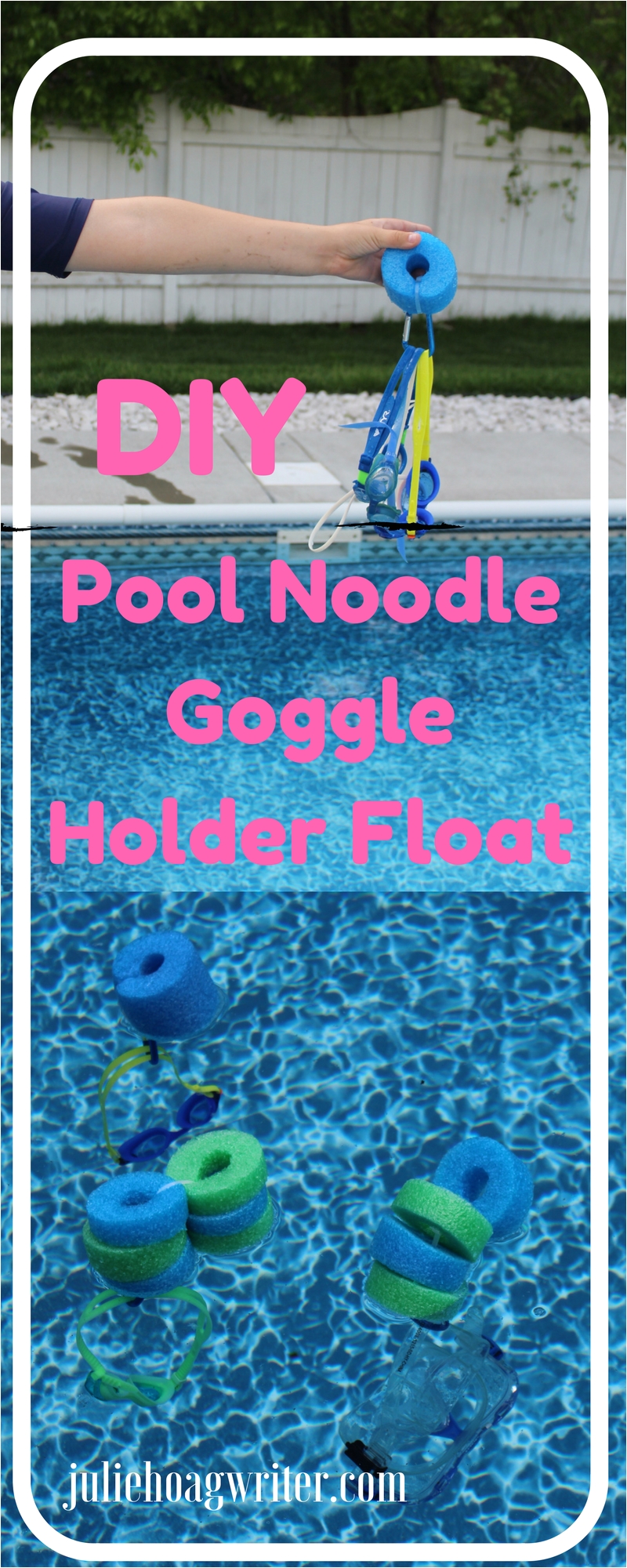 diy pool noodle goggle holder float family kids pool ideas pools backyard