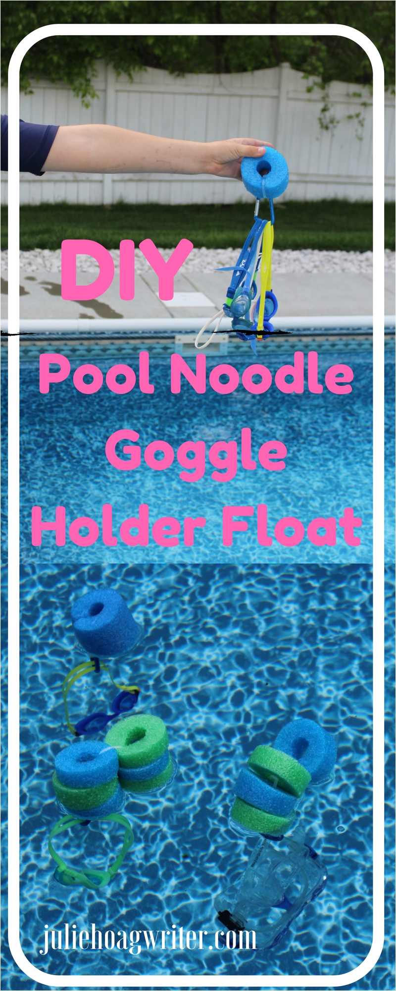 Diy Pool Float Rack Diy Pool Noodle Goggle Holder Float Summer Crafts Kids Pool