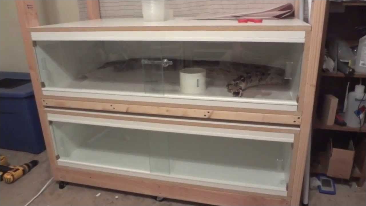 diy multiple snake enclosure rack video posted by dave caughlan on youtube general design