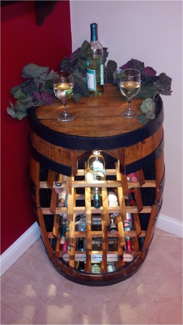 items similar to whiskey barrel wine rack on etsy