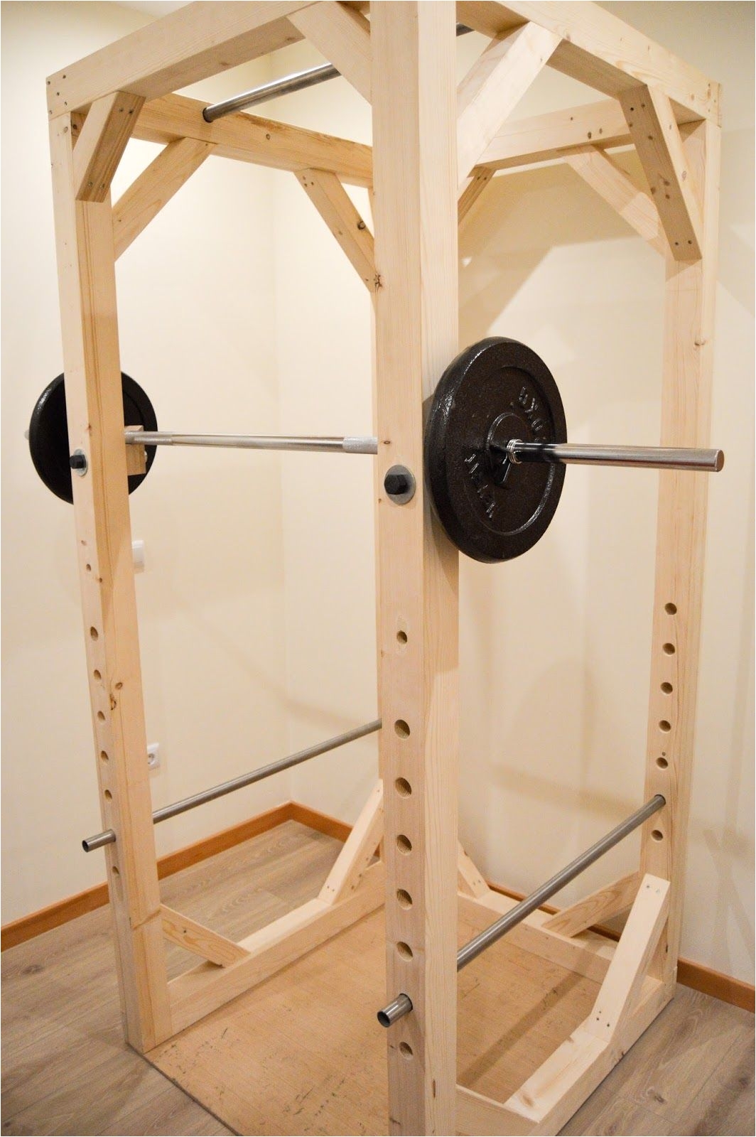 homemade diy power rack mas