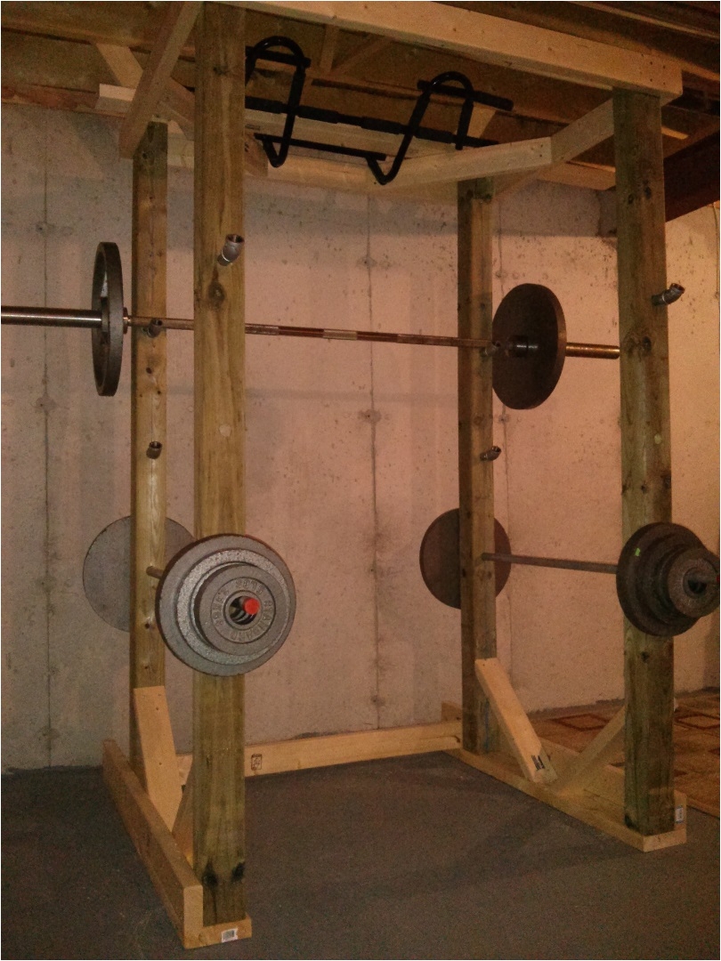 Diy Wooden Squat Rack Randle Taylor Home Built Power Rack