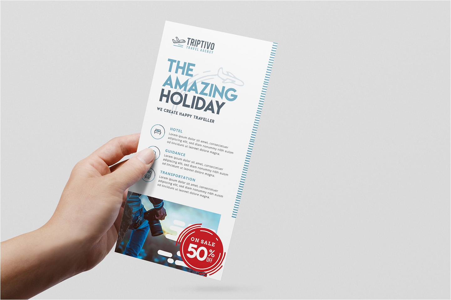 travel company dl rack card template