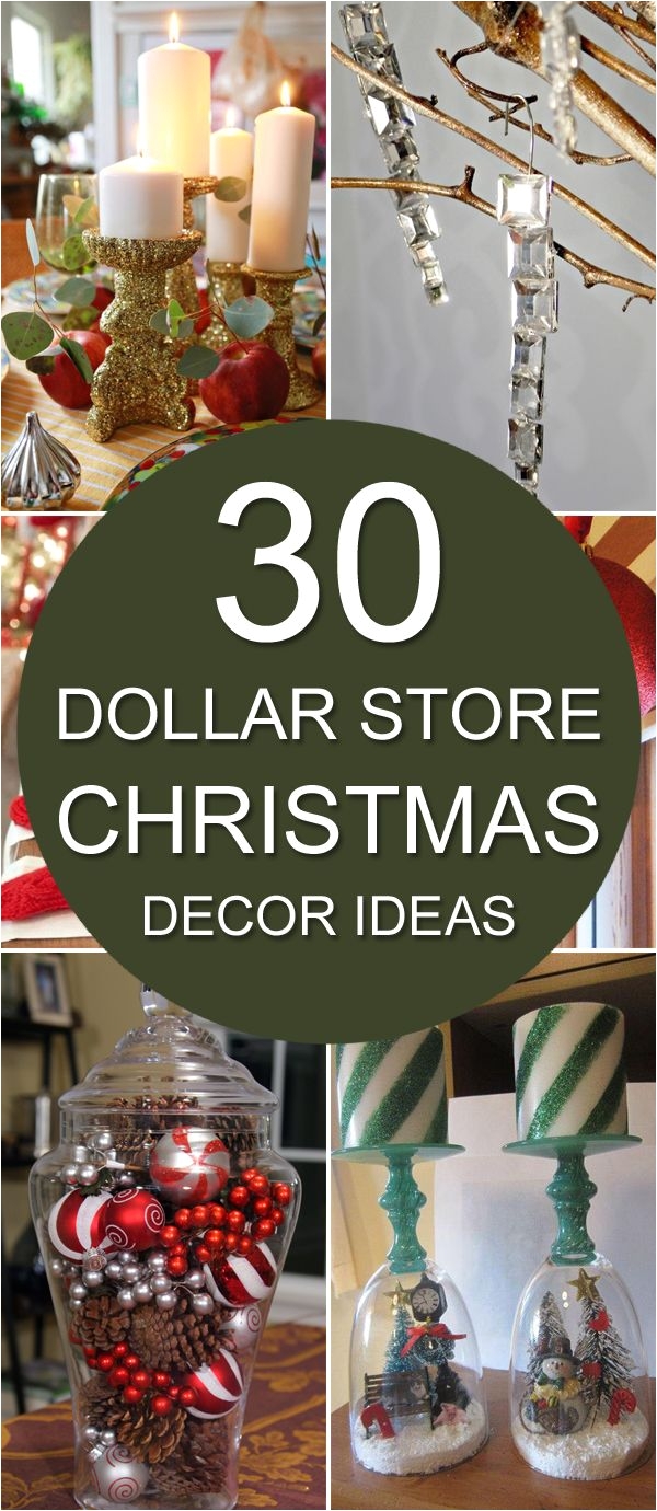 Dollar General Christmas Decorations 30 Dollar Store Christmas Decor Ideas Pinterest Dollar Stores