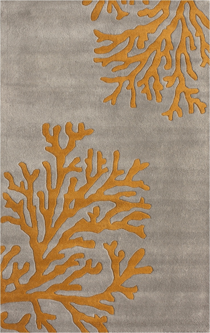 nuts about this coral pattern area rug