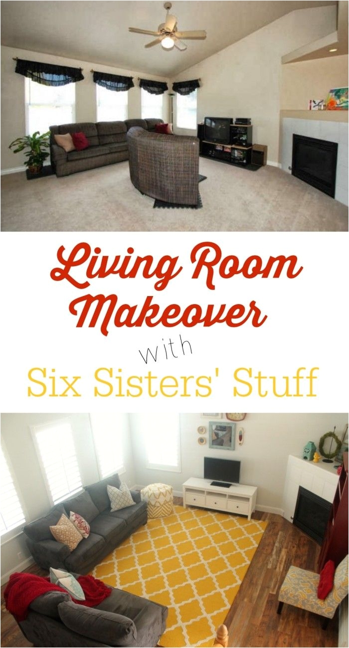 living room makeover with sixsistersstuff com come see how we transformed our outdated living