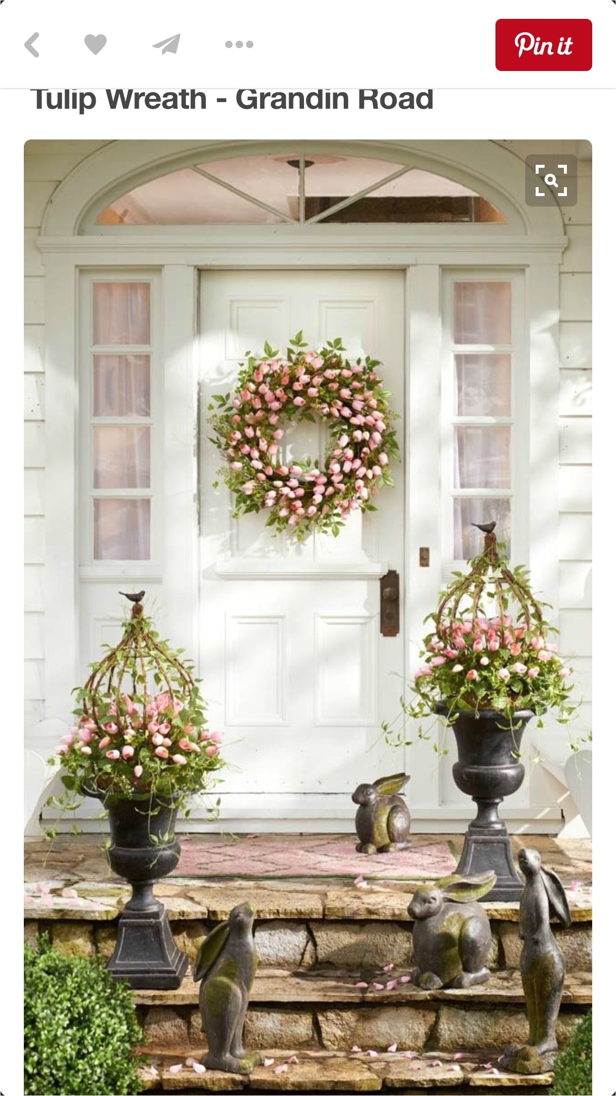 easter decor for front door porch