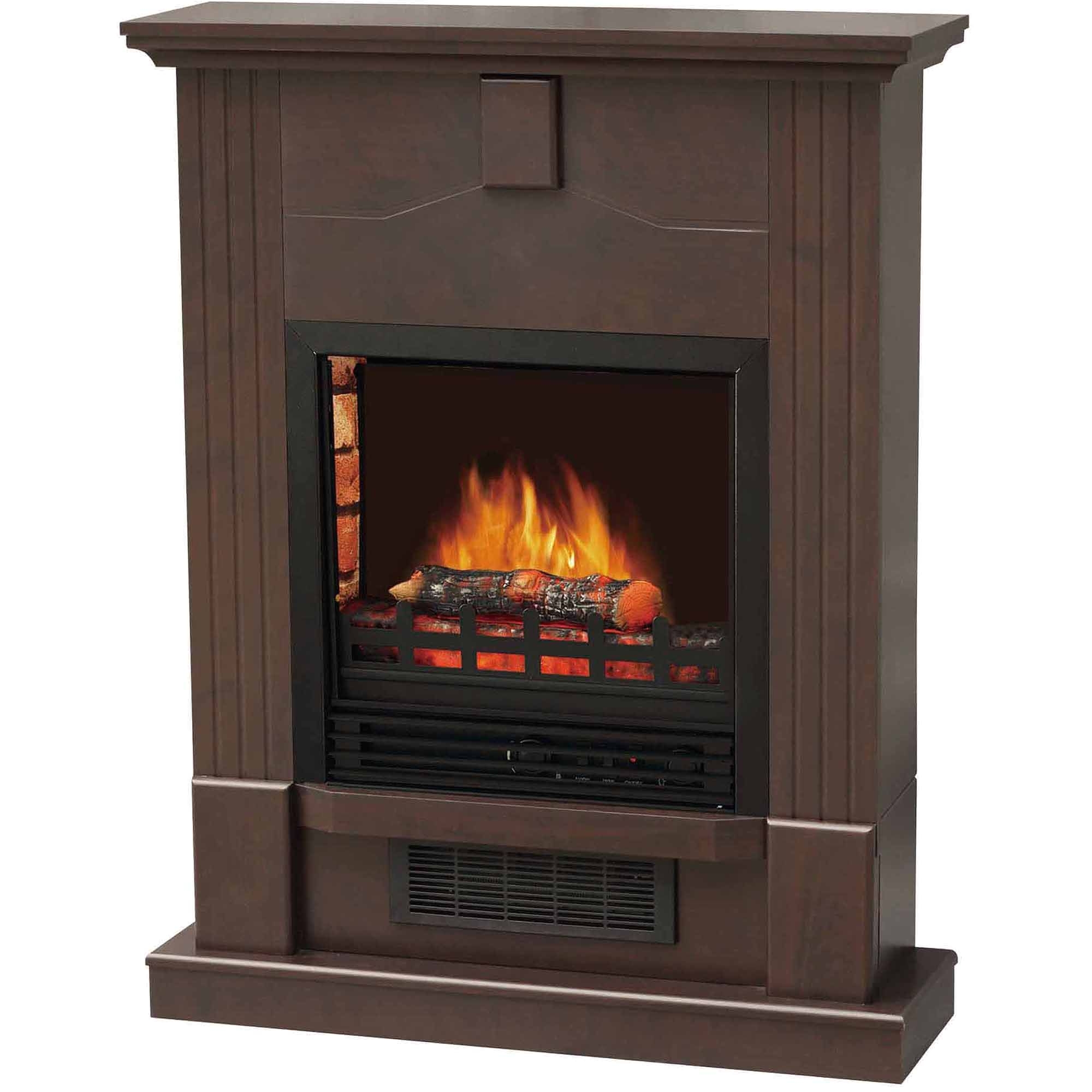 decoflame electric fireplace w 28 mantle dark chocolate use w or