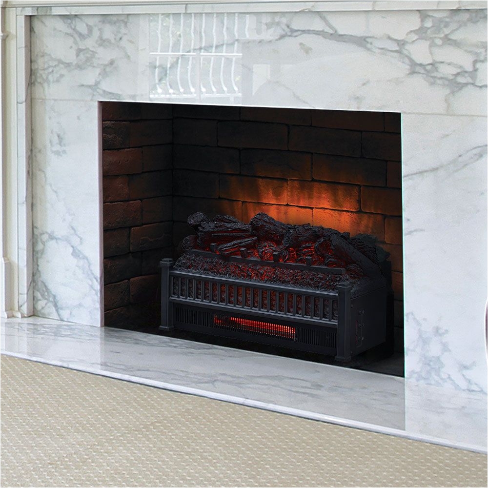the comfort smart electric fireplace log set uses led technology to make the best flame effect this electric fireplace insert is very affordable and comes