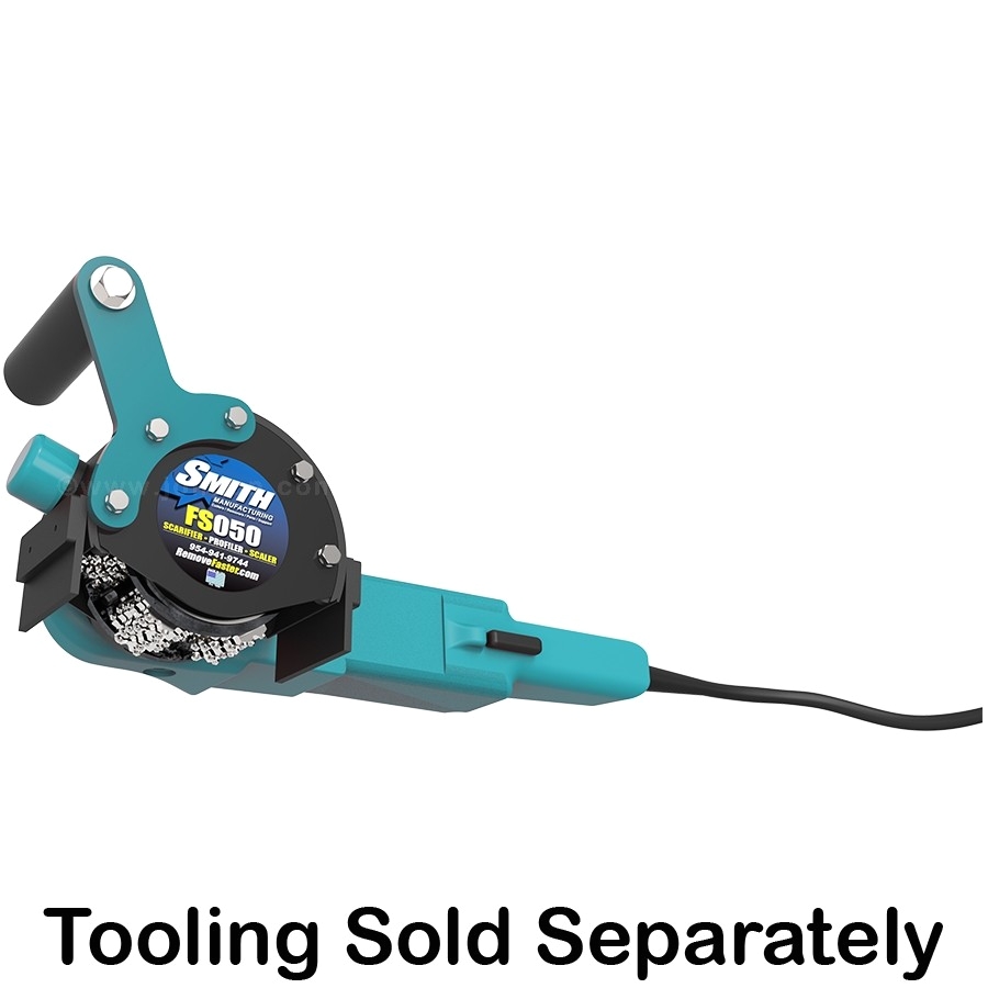 smith manufacturing fs050a handheld scarifier with makita grinder