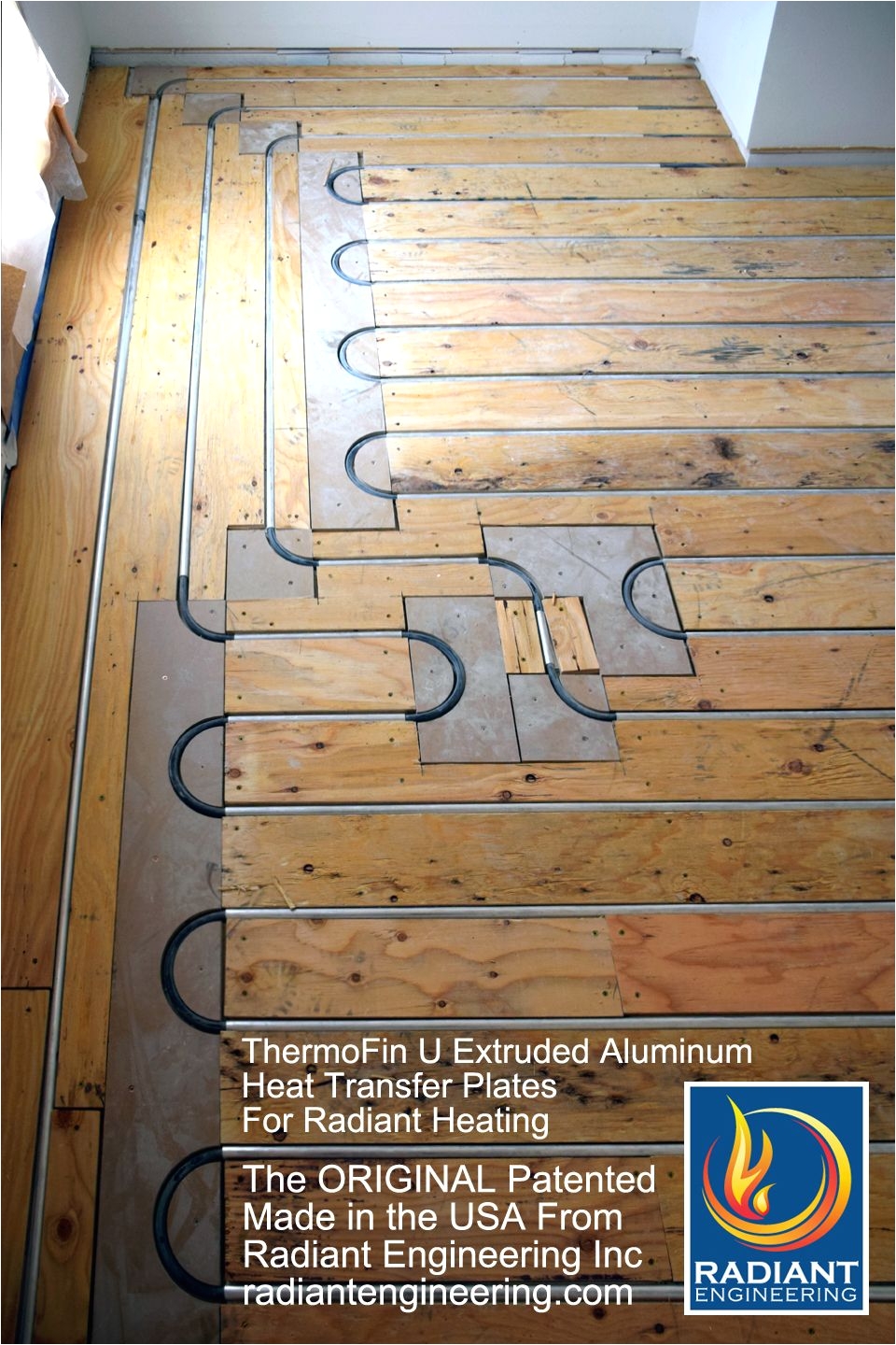 thermofin u extruded aluminum heat transfer plates are the original radiant heating products made in the usa by radiant engineering
