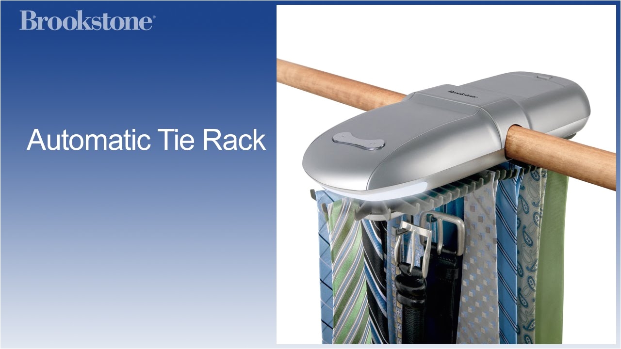 Electric Tie Rack Brookstone Automatic Tie Rack Youtube