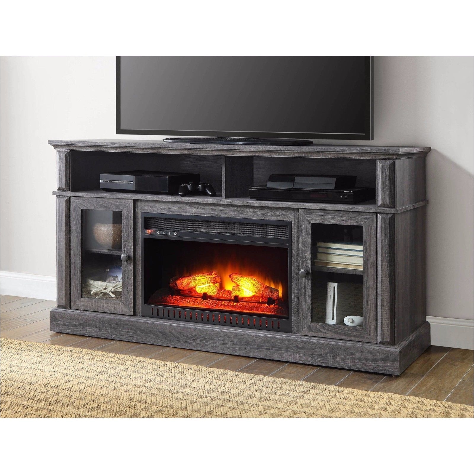 electric fireplace heater gray media cabinet 70 tv stand entertainment center reviews best electric fireplace reviews