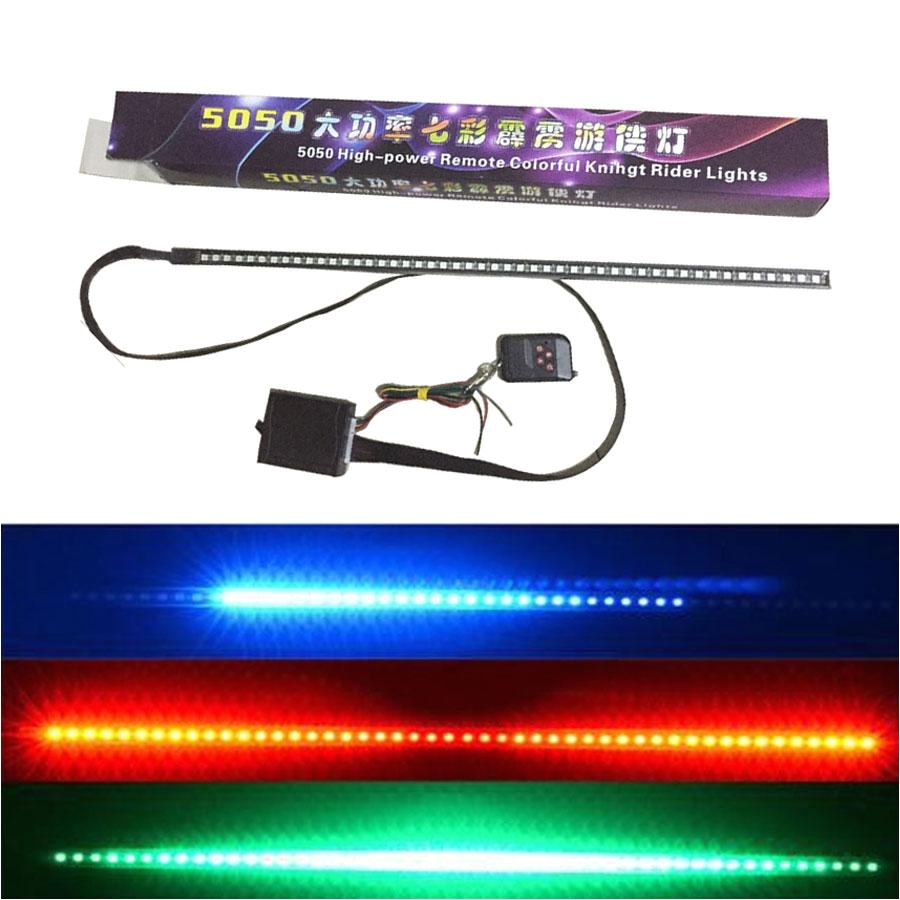 Emergency Vehicle Interior Light Bars Car Styling Waterproof 48 Led Rgb Flash Car Strobe Knight Rider