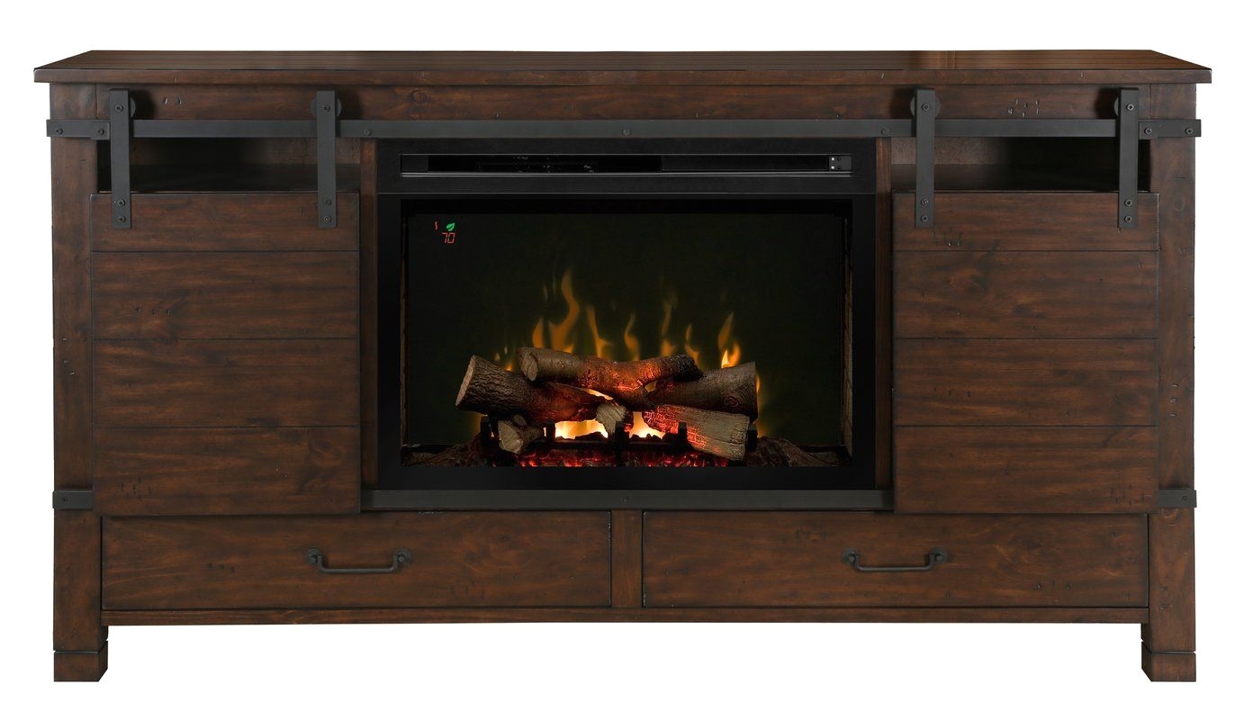austin 77 tv stand with fireplace