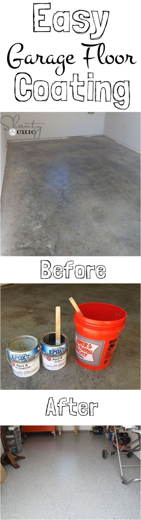 easy garage floor coating and a giveaway
