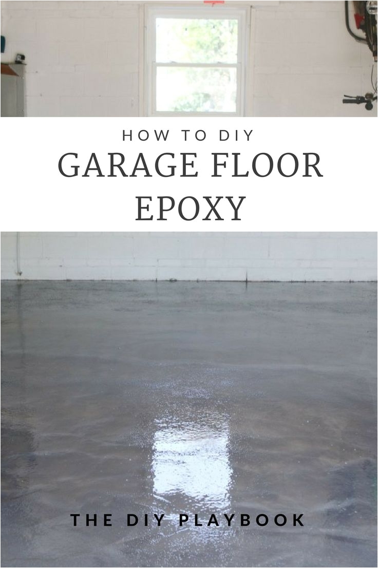 sealing garage floor diy project with epoxy