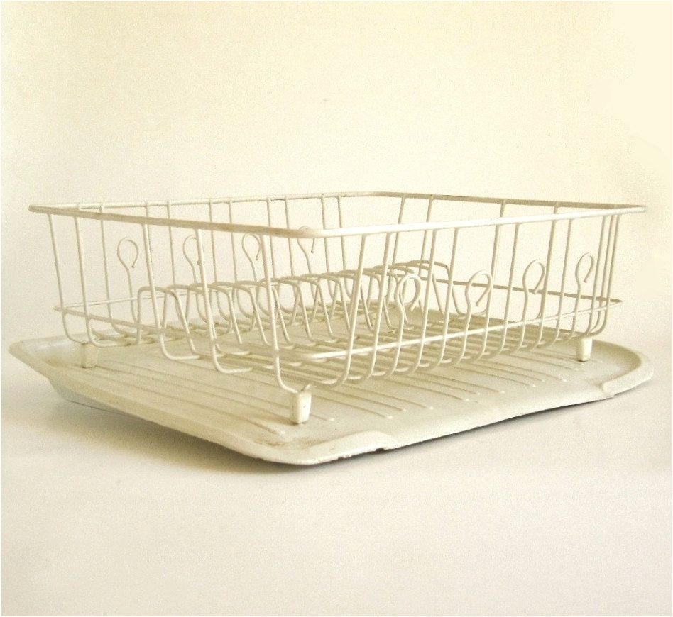 new to lauraslastditch on etsy rubbermaid dish drying rack drainboard mat tray 1182 ivory white vintage large as is see item details 28 99 usd