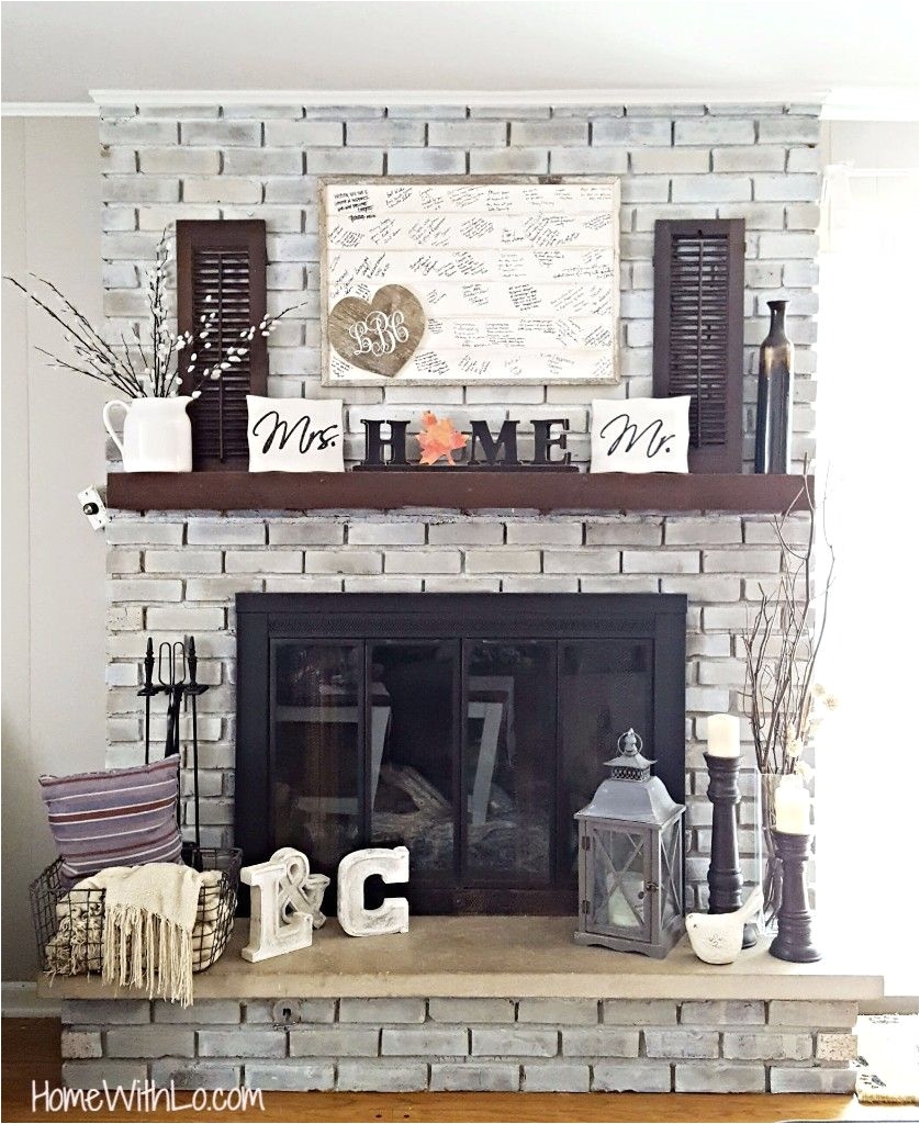 except stone not brick diy fireplace renovation a step by step tutorial on how to whitewash brick and update brass source list of fireplace decor