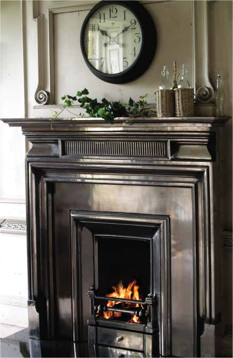 new traditional victorian style carron cast iron fireplaces made to look like old antique fireplaces fire surrounds and fire baskets are for sale at ukaa