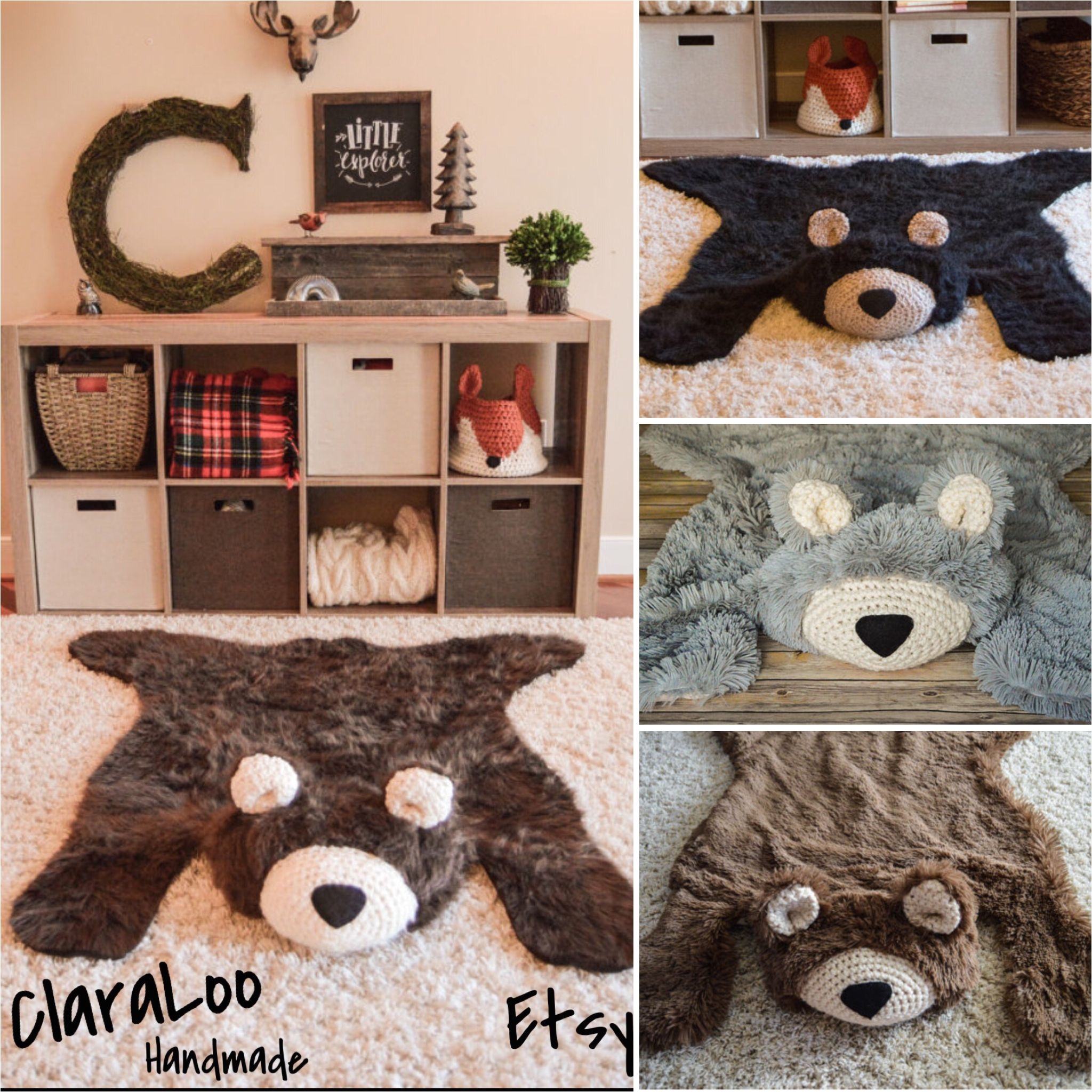 Faux Fur Rug Big W Woodland Nursery Baby Bear Rugs by Claraloo I Can T Decide if This