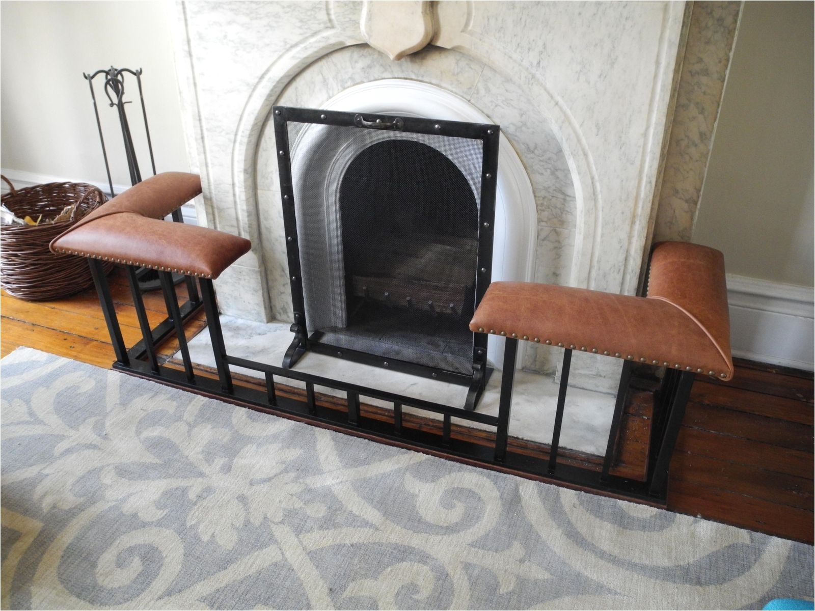 Fireplace Accessories Stores Near Me Custom Made Fireplace Screens and Club Fender Benches Shrader