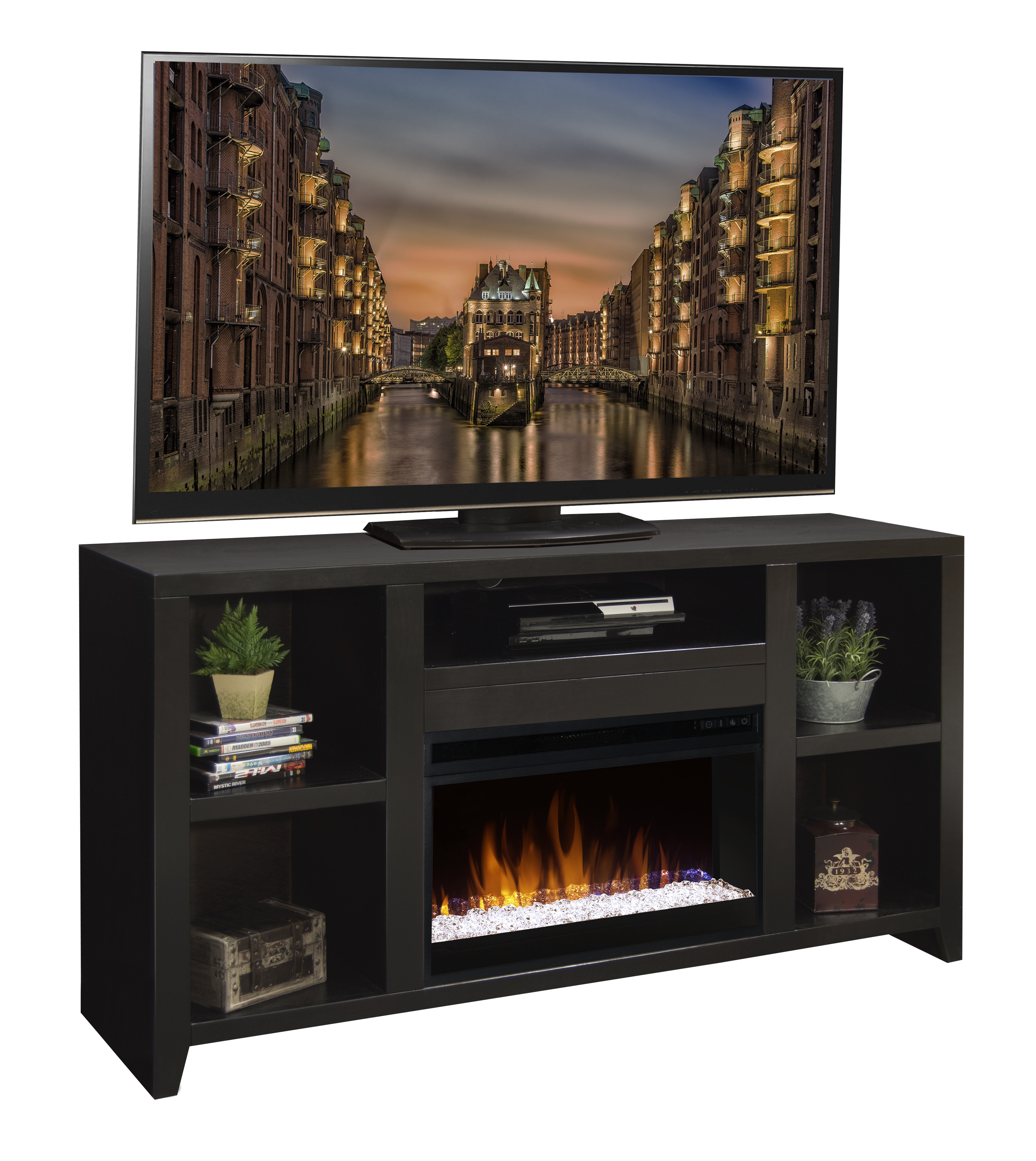 garretson 62 tv stand with fireplace jpg