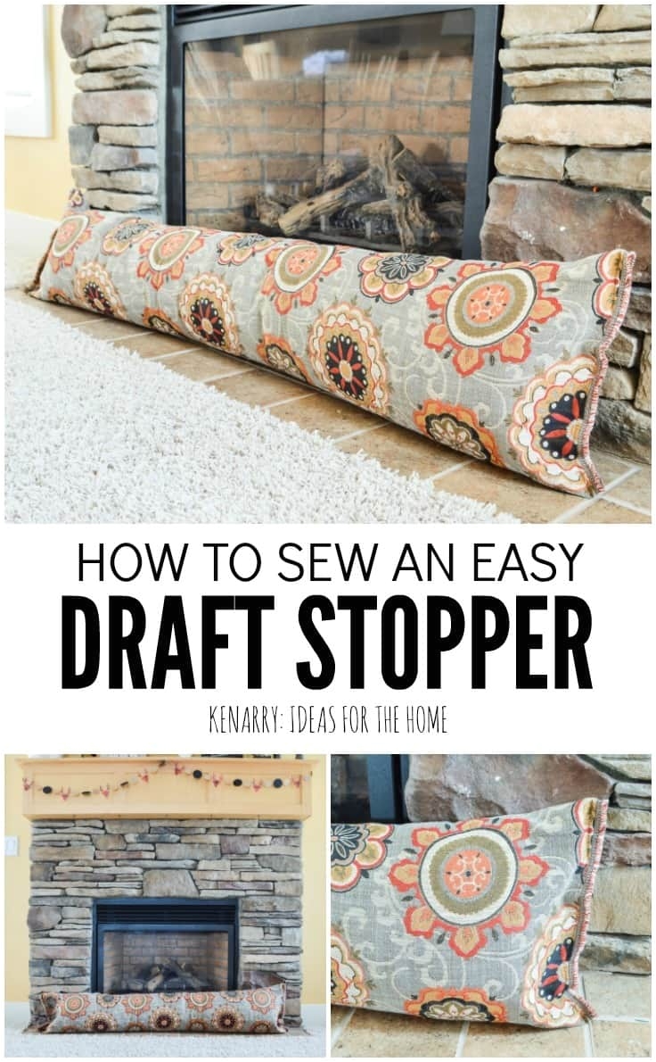 Fireplace Draft Blocker Fireplace Draft Stopper An Easy Diy Sewing Tutorial