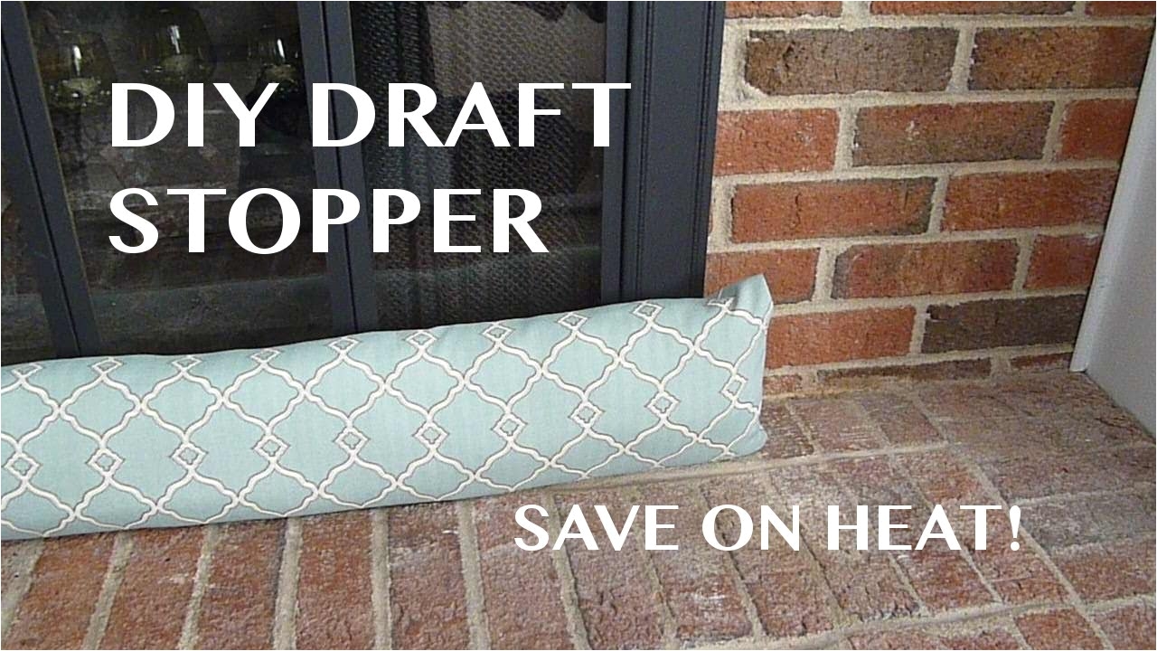 diy draft stopper youtube