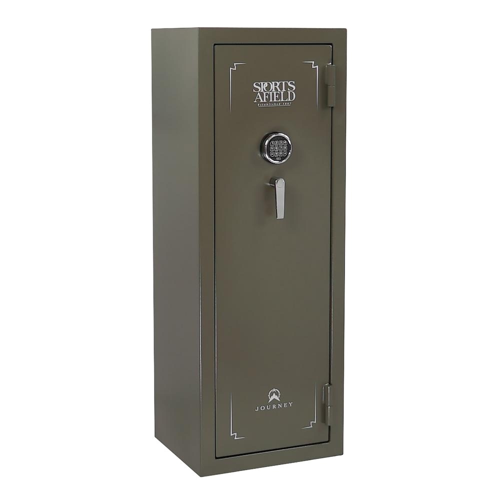 sports afield journey series 20 gun e lock gun safe od green texture