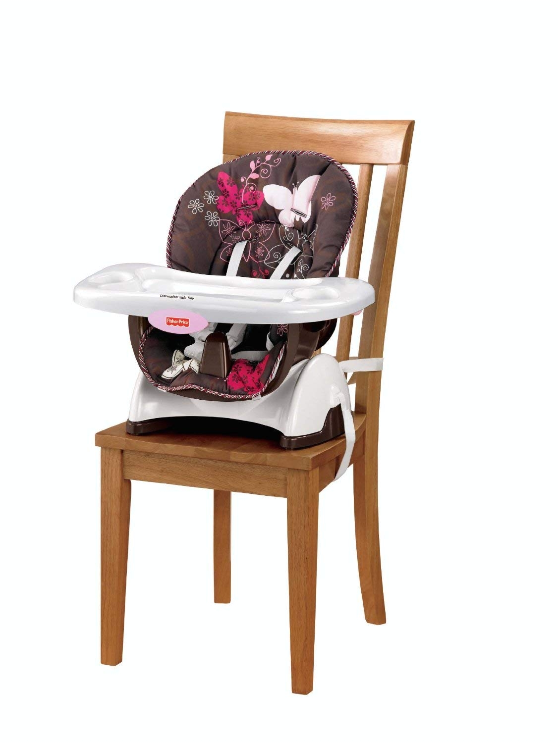 amazon com fisher price space saver high chair mocha butterfly discontinued by manufacturer childrens highchairs baby