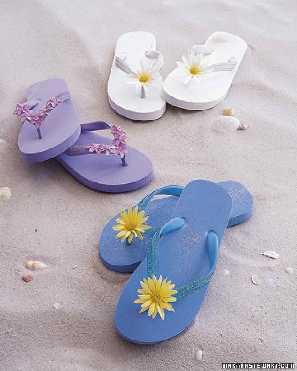 flower flip flops