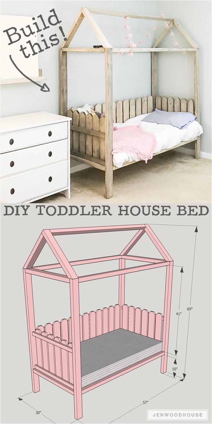how to build a diy toddler house bed plans by jen woodhouse