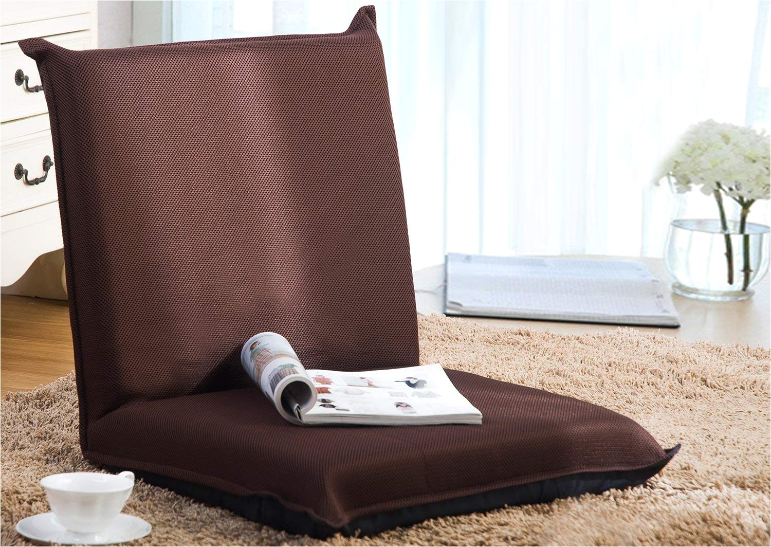 Floor Cushion with Backrest Amazon Com Merax Floor Chair Lazy Man sofa Chair Home Essential