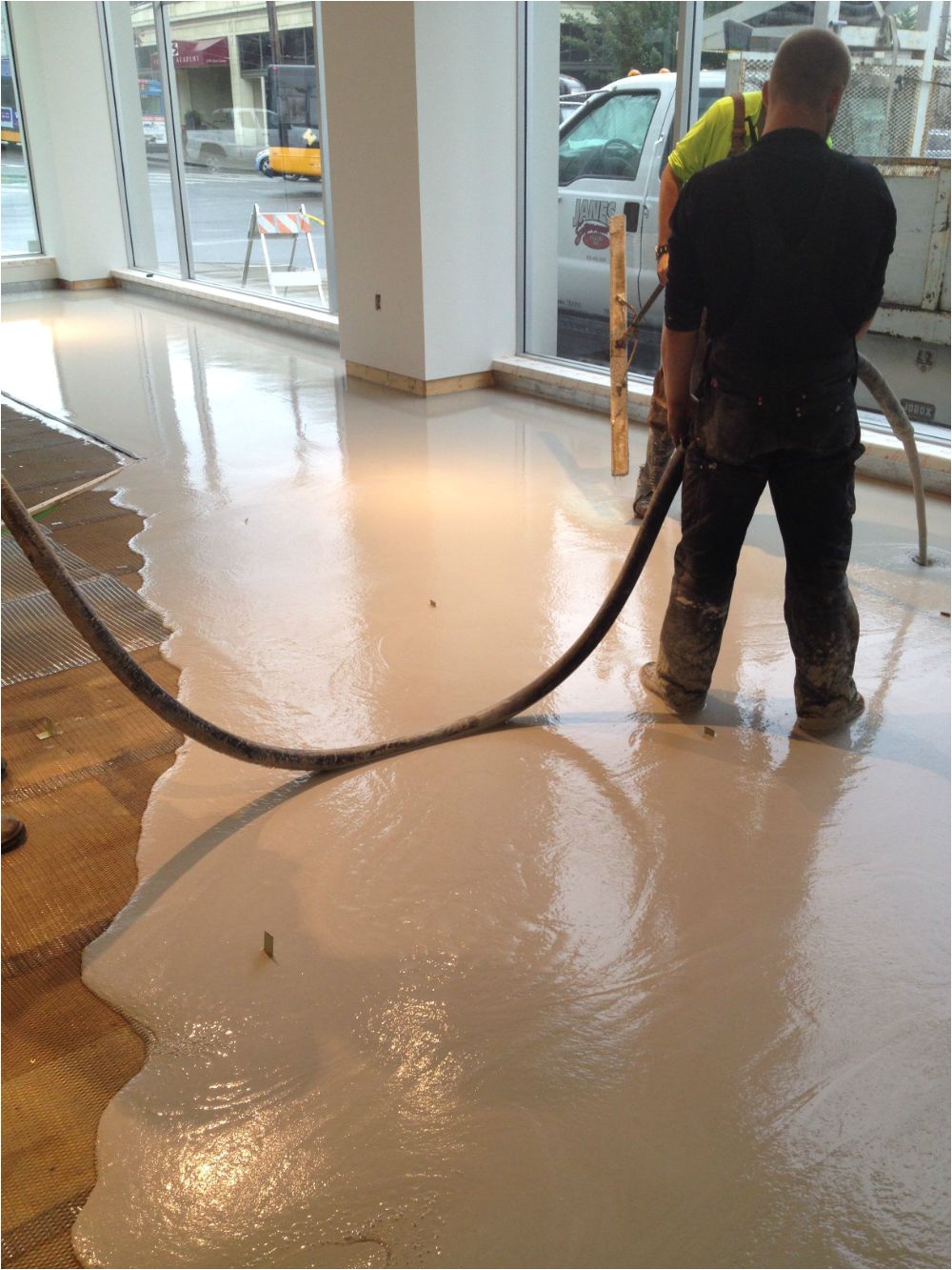 floor leveling with gypsum concrete