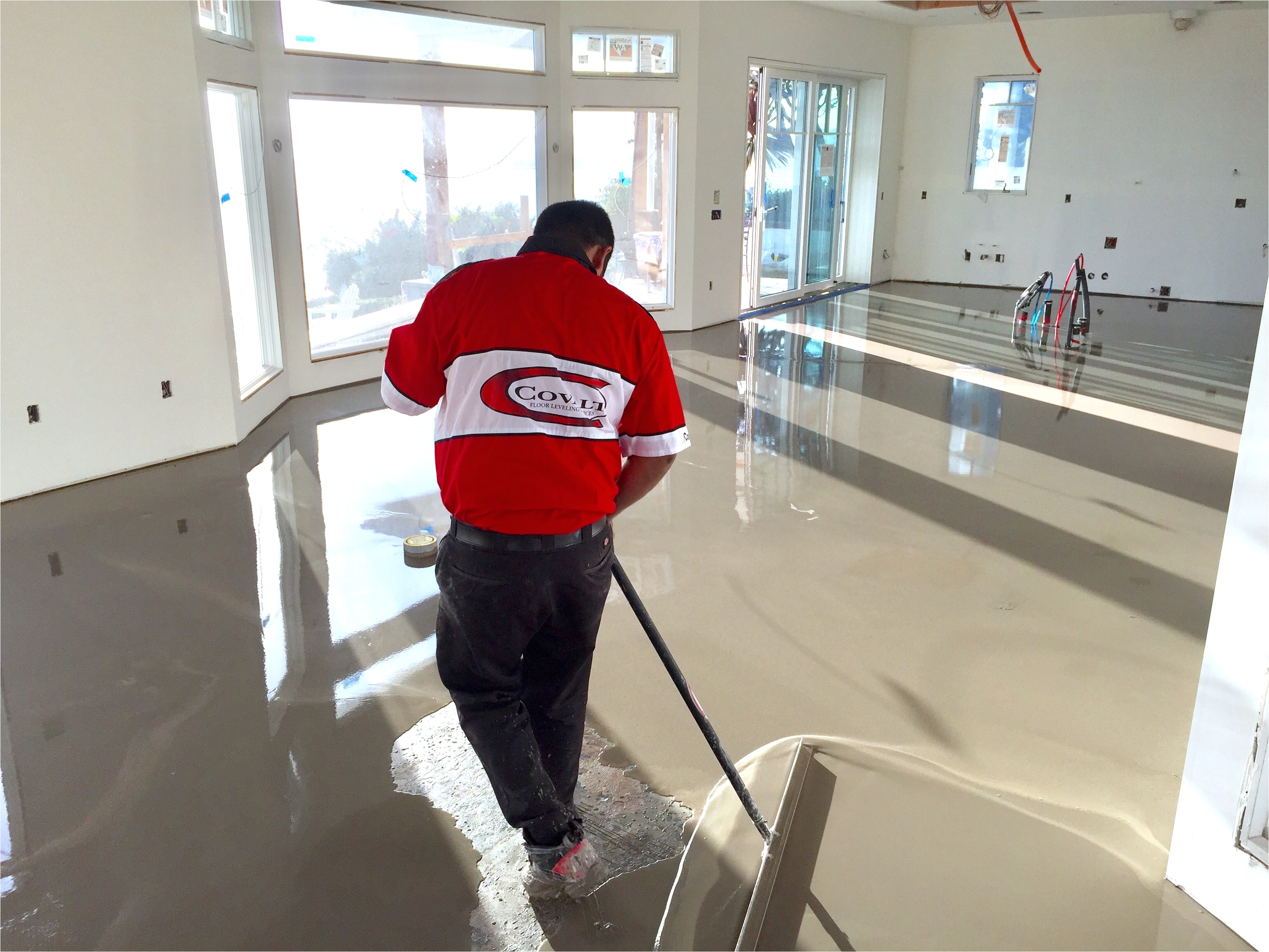 concrete floor leveling concrete crack repair