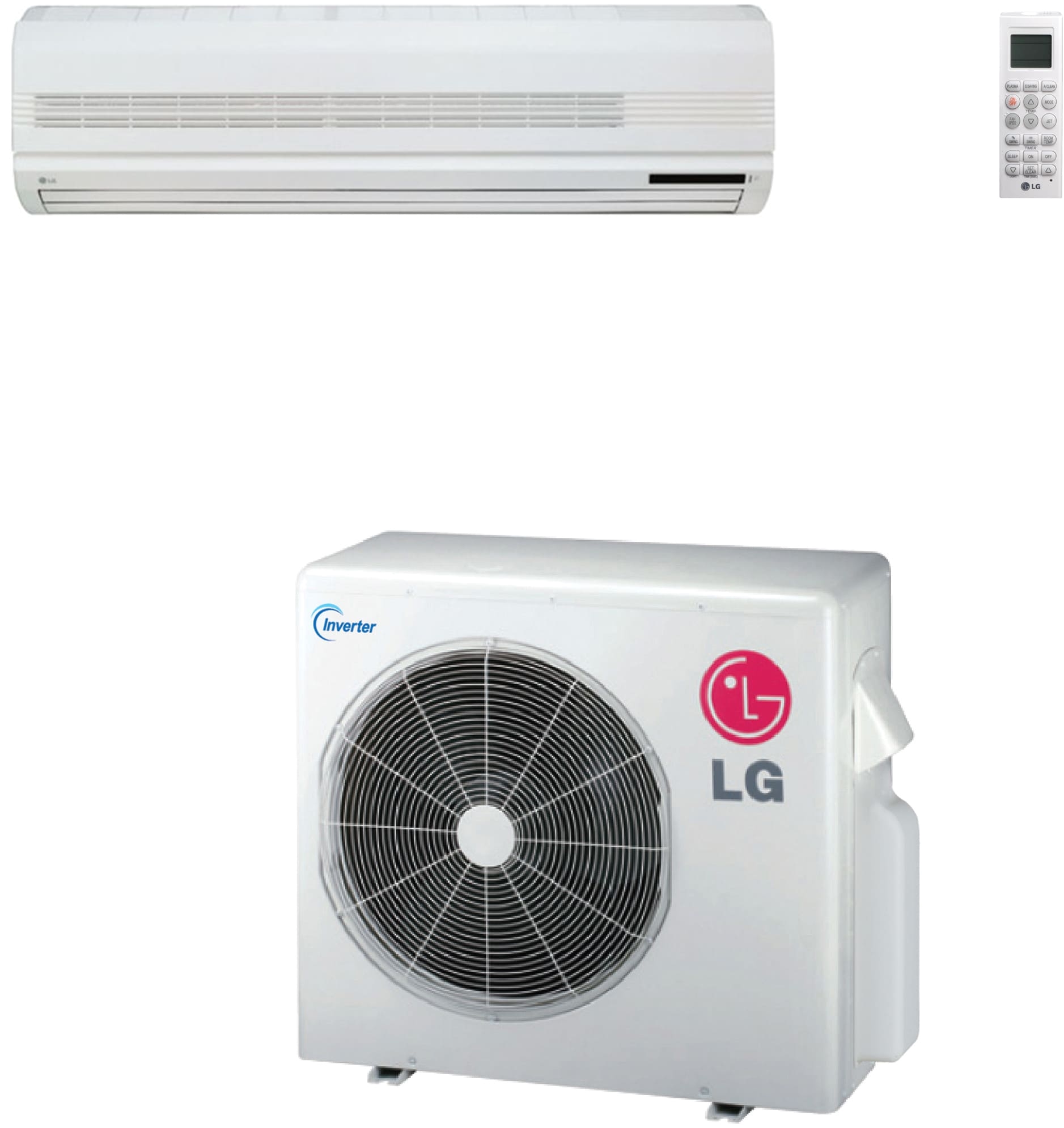 lg ls307hv3 30 000 btu single zone wall mount ductless split system with 32 000 btu heat pump 10 0 eer inverter and r 410a refrigerant lsn307hv3